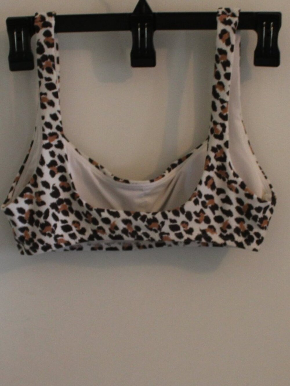 Aerie Leopard Scoop Bikini Top Size small - Picture 3 of 3